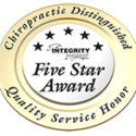 chiropractic distinguished five star award